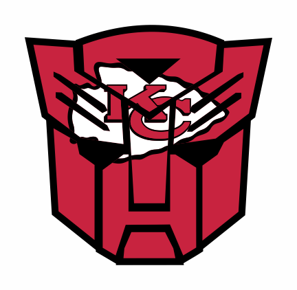 Autobots Kansas City Chiefs logo iron on paper